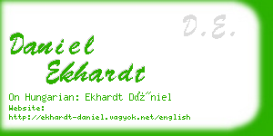 daniel ekhardt business card
